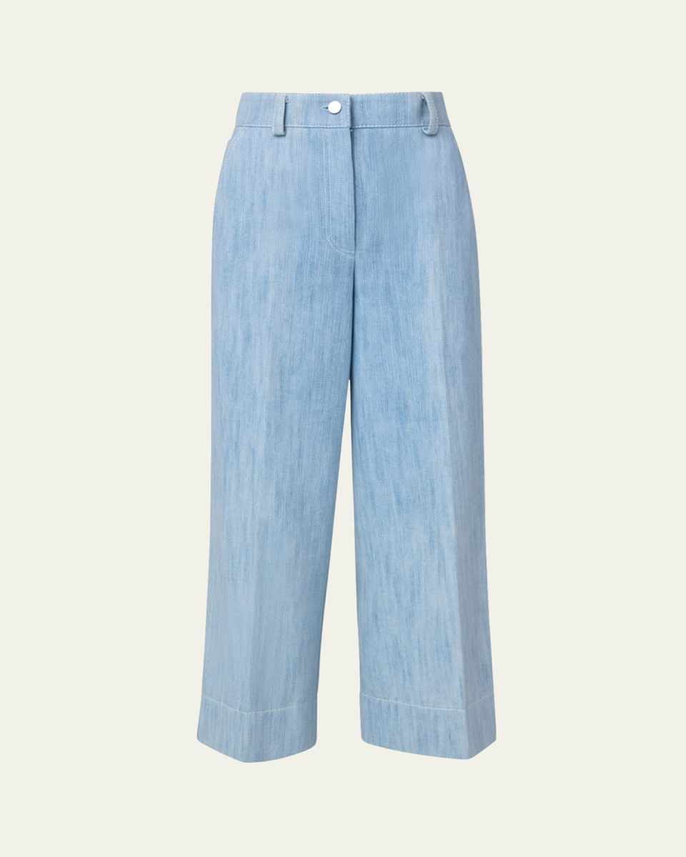 Chiara Dot Detail Denim Pants
